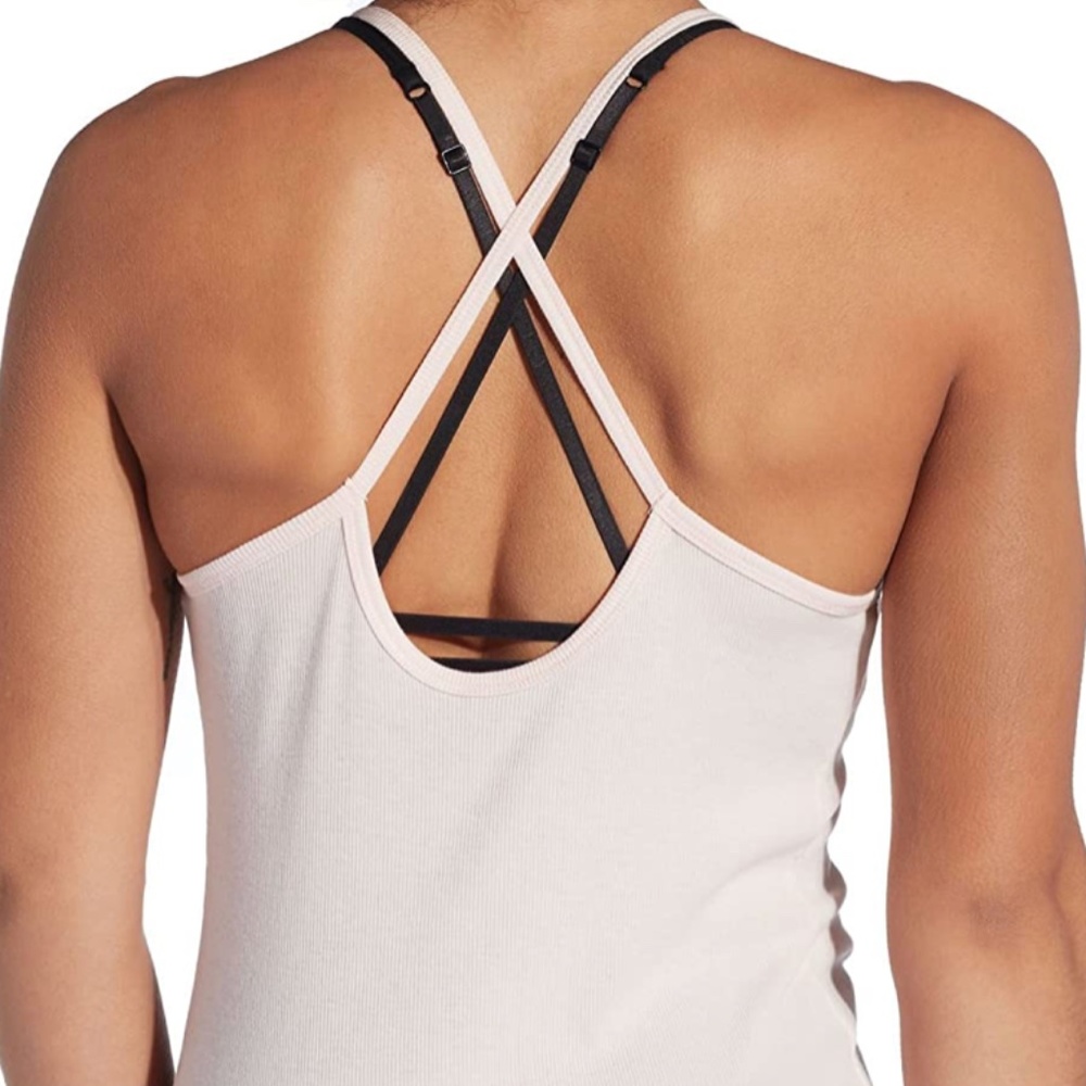 Light Pink Ribbed Tank Top - Picture 4 of 4